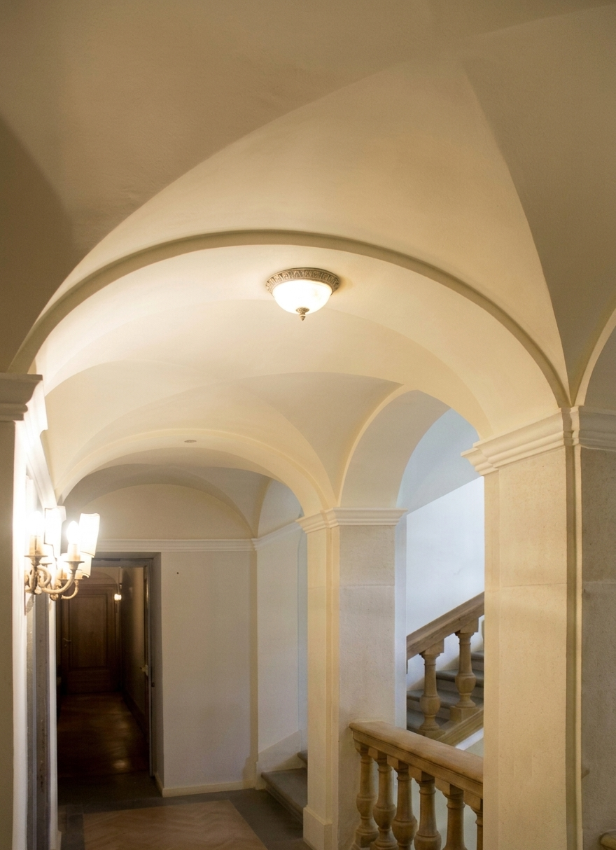 Soffitto decorato in gesso — Residenza d'epoca Posta dei Donini