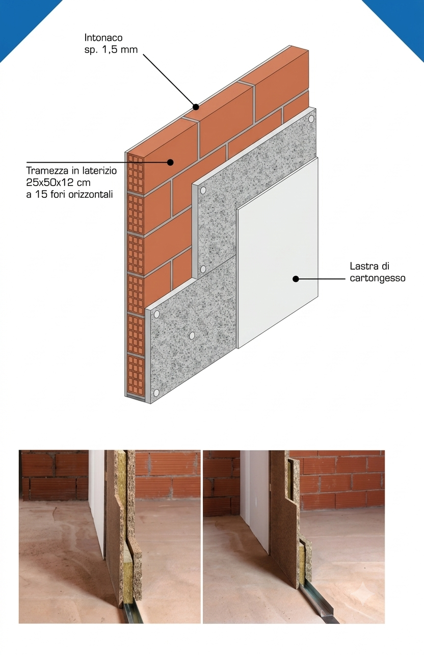 Isolamento termico e acustico con cartongesso